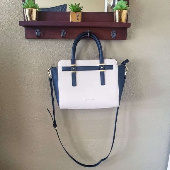 Liz Claiborne Handbags - Liz Claiborne Black and Cream Bag w/ Gold Hardware